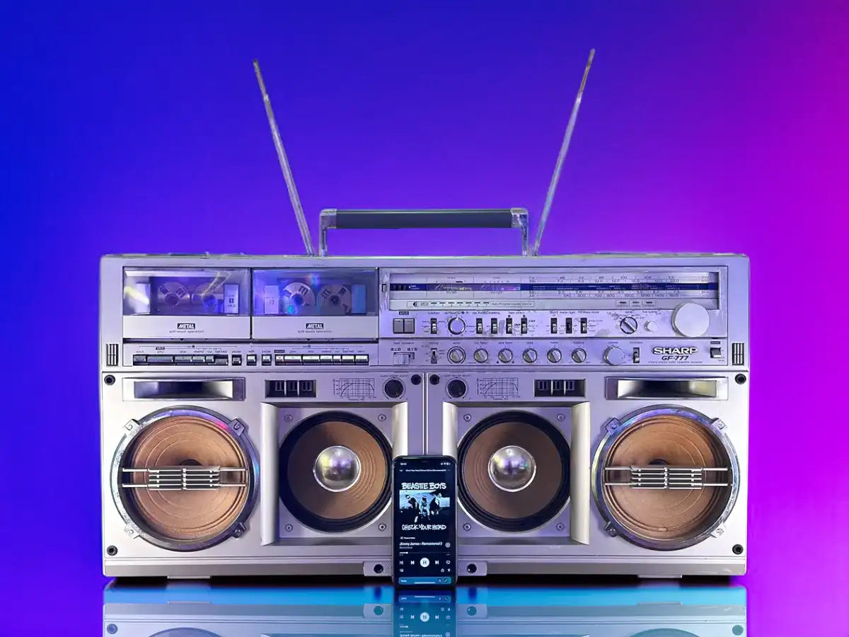 SHARP GF-777 (1982) BLUETOOTH BOOMBOX – Erwitt Radio SHARP GF-777 (1982) BLUETOOTH BOOMBOX – Erwitt Radio