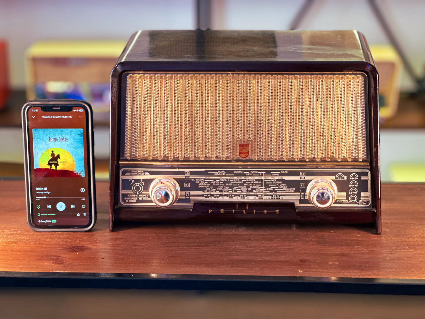 PHILIPS B2X60U (1956) RADIO VINTAGE BLUETOOTH