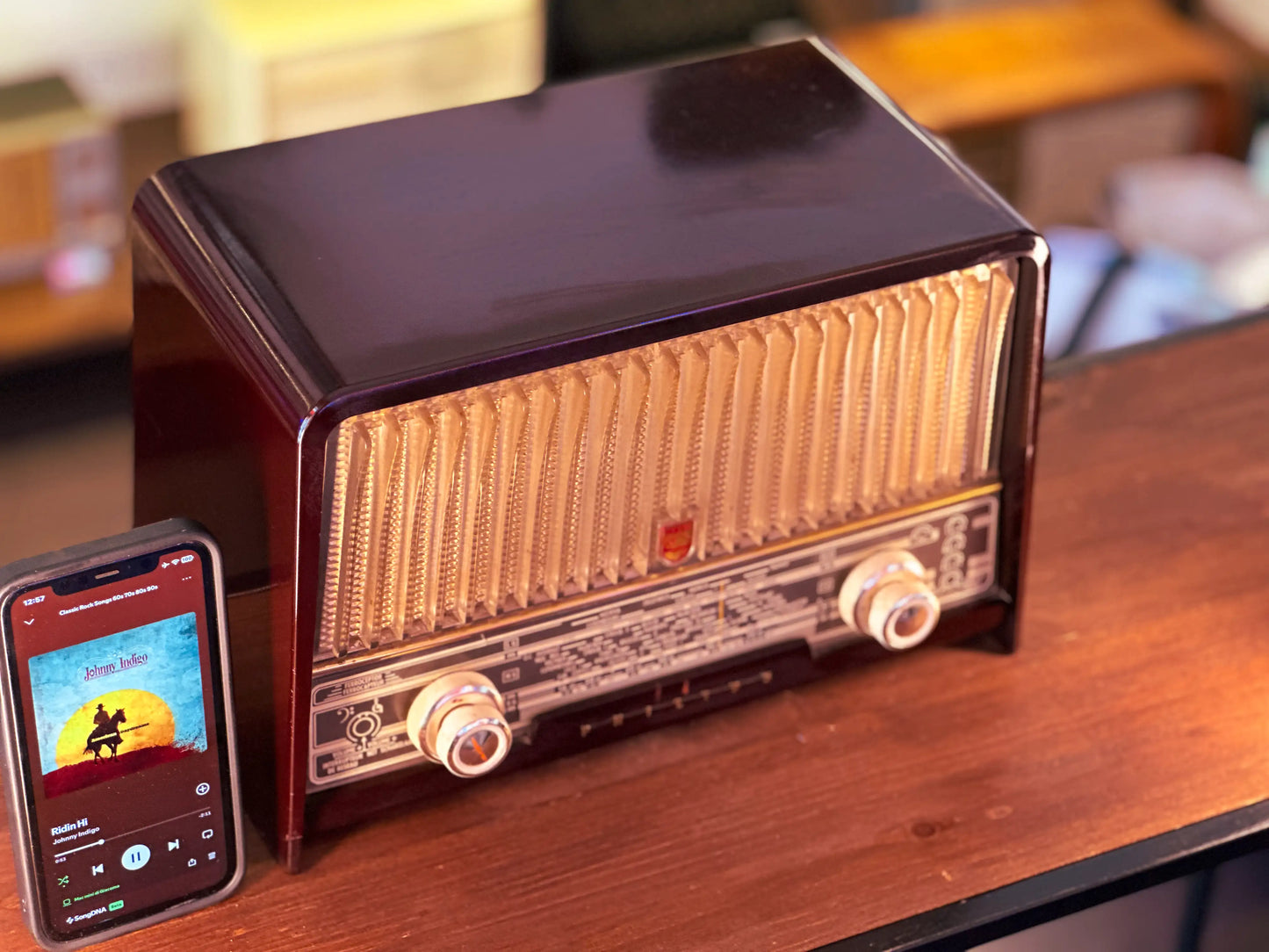 PHILIPS B2X60U (1956) RADIO VINTAGE BLUETOOTH