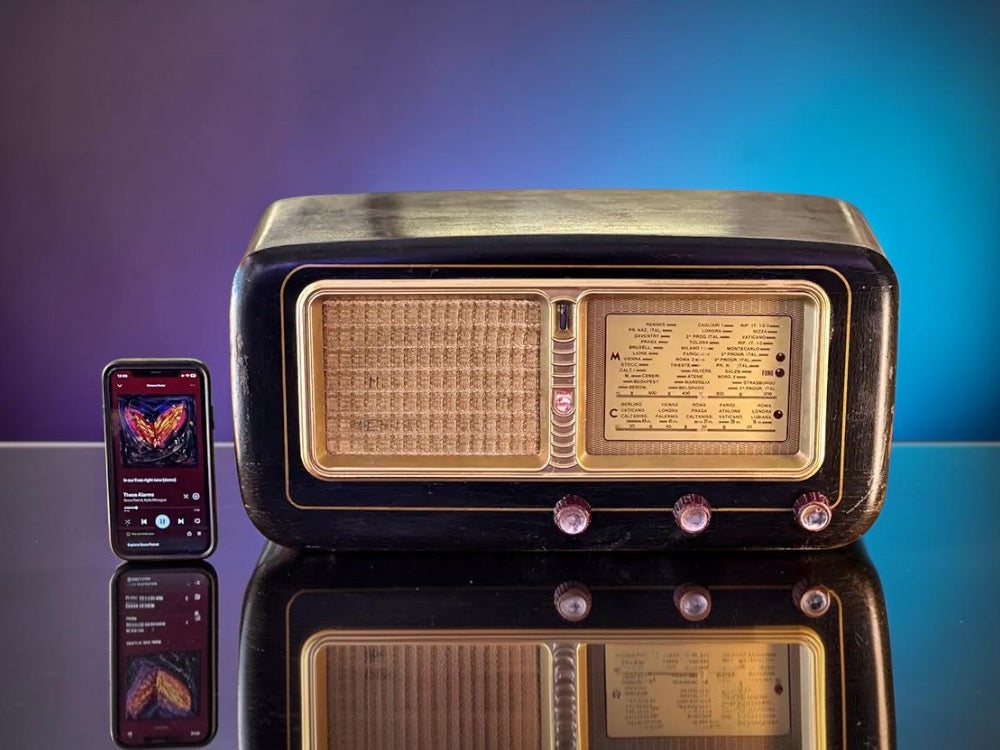 PHILIPS BI253A (1956) VINTAGE BLUETOOTH RADIO