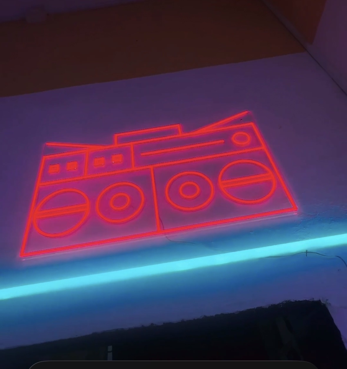 SHARP GF-777 BOOMBOX - NEON