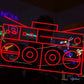 SHARP GF-777 BOOMBOX - NEON