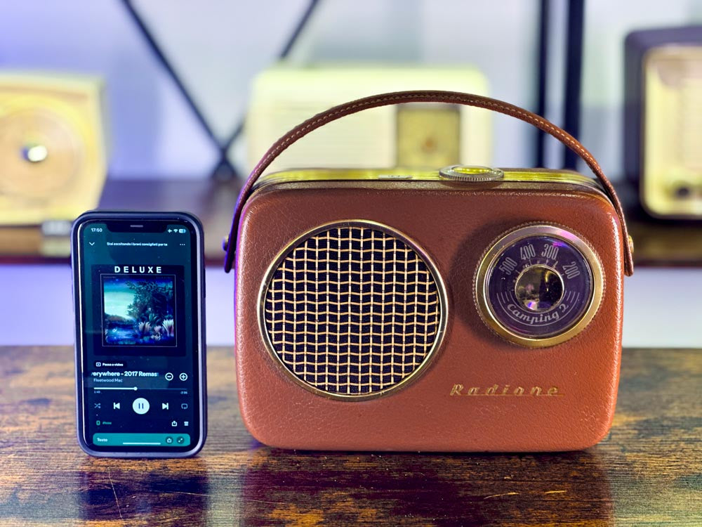 RADIONE CAMPING COGNAC (1954) PORTABLE BLUETOOTH SPEAKER