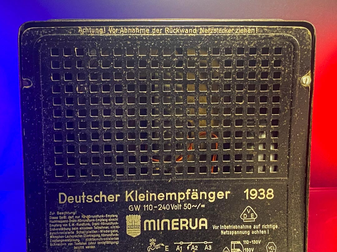 MINERVA Deutscher Kleinempfänger (1938) SPEAKER BLUETOOTH