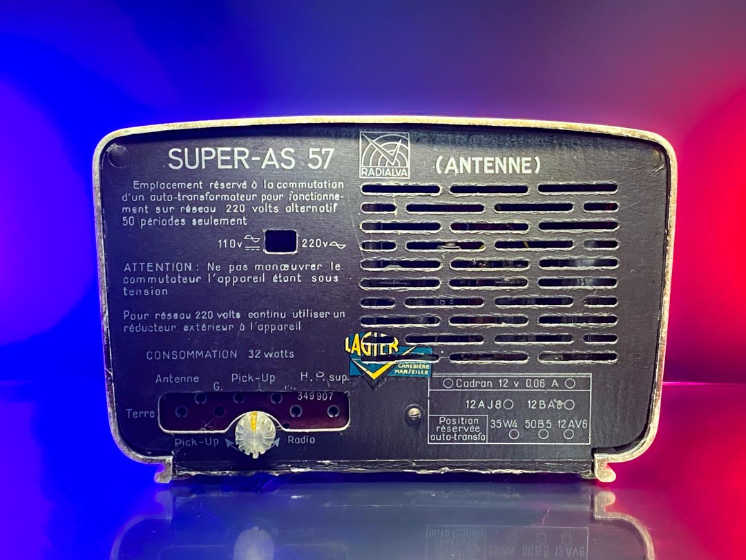 RADIALVA SUPER AS-57 (1956) SPEAKER BLUETOOTH