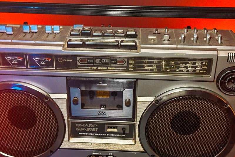 Sharp portable bluetooth sales boombox